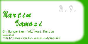 martin vamosi business card